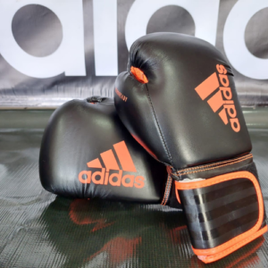 Fight Gloves Black & Solar Red